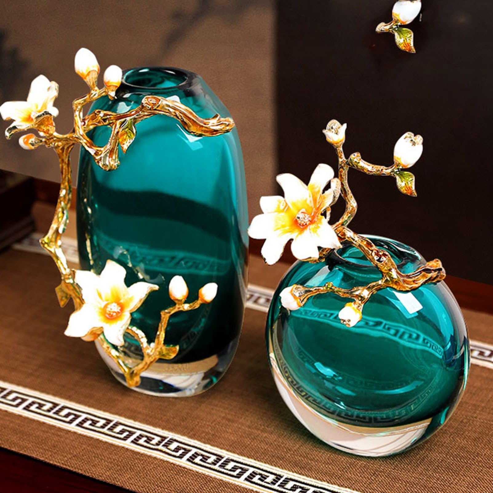 Amazon.co.jp: 花瓶 置物 クリスタル ガラス 風水 財運 金運アップ